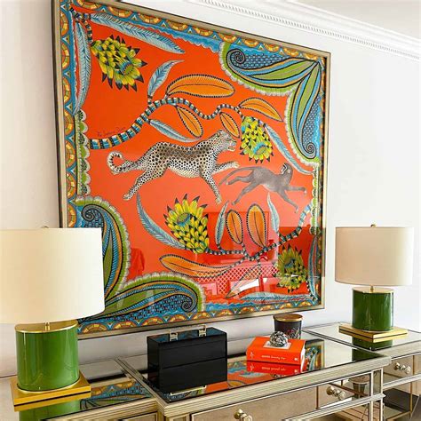 hermes scarf wall art|hermes scarves official website.